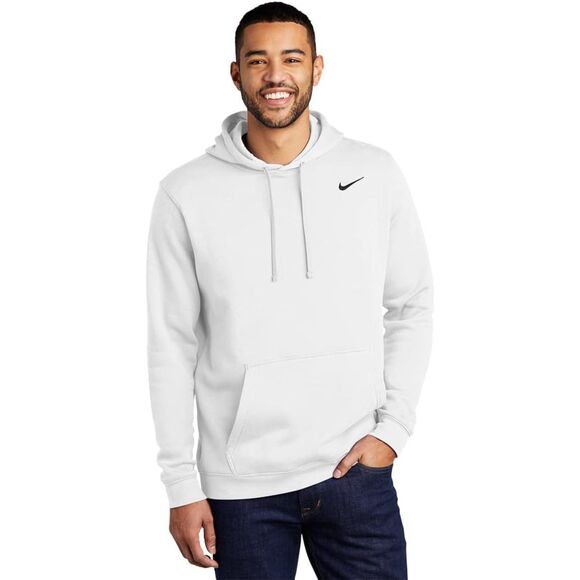 Nike Men's Hoodie Sweatershirt Pullover Club (WHITE). SIZE L - IO7162-100 - Picture 1 of 3
